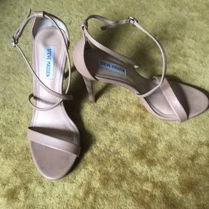 EUC strappy nude Steve Madden heels